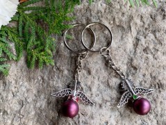 Lístečkové náušnice - S.Steel