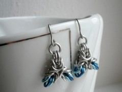 Lístečkové náušnice - S.Steel