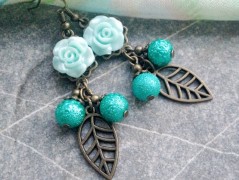 Lístečkové náušnice - S.Steel