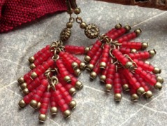 Lístečkové náušnice - S.Steel