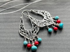 Lístečkové náušnice - S.Steel