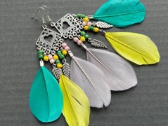 Lístečkové náušnice - S.Steel