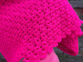 Růžové zachumlání - háčkovaný pléd