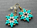 Náušnice tyrkysové hvězdy