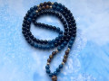 Japa Mala - onyx, lapis lazuli