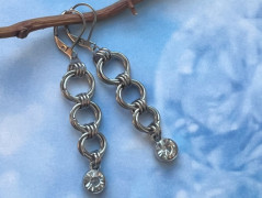 Lístečkové náušnice - S.Steel