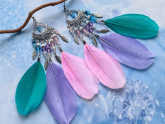 Lístečkové náušnice - S.Steel