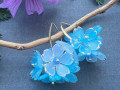 Azurové květy - náušnice