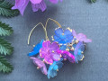 Červánkové květy - náušnice