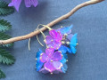 Červánkové květy - náušnice
