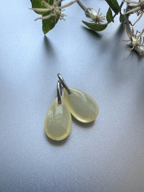 Žluté slzičky na výměnu kapka nerez ocel slza skleněná slzička steel 