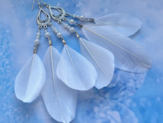 Lístečkové náušnice - S.Steel