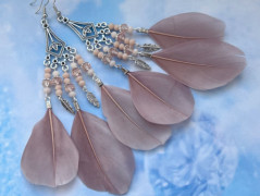 Lístečkové náušnice - S.Steel