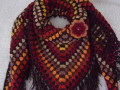 Barevný - háčkovaný šátek