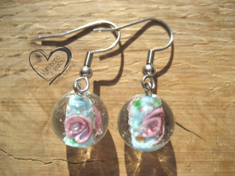 SV.TYRKYSOVÉ VINUTKY - VINUTÉ PERLE náušnice vinutky perly vinuté perle 