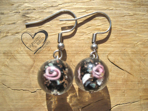 ČERNÉ VINUTKY - VINUTÉ PERLE I. náušnice vinutky perly vinuté perle 