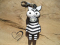 KLÍČENKA - PŘÍVĚSEK - ZEBRA