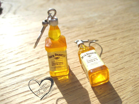 NÁUŠNICE - WHISKY MEDOVÁ vtipné sranda náušnice 