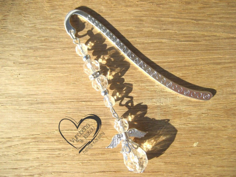 ZÁLOŽKA DO KNIHY - BÍLÝ ANDĚL II. záložka knížka anděl čtenář 