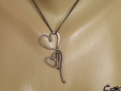 Náhrdelník - černý a modrý