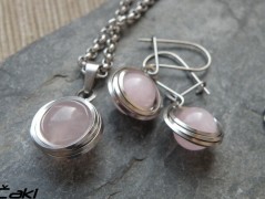 Náhrdelník - černý a modrý