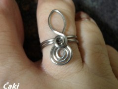 Náhrdelník - černý a modrý