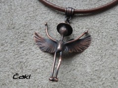 Náhrdelník - černý a modrý