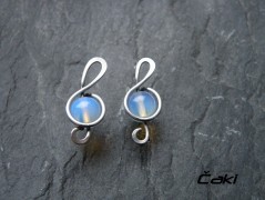 Náhrdelník - černý a modrý