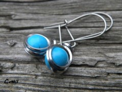 Náhrdelník - černý a modrý