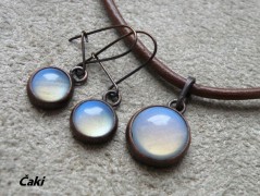 Náhrdelník - černý a modrý