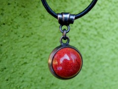 Náhrdelník - černý a modrý