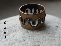 Náhrdelník - černý a modrý