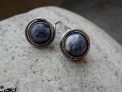 Náhrdelník - černý a modrý