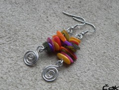 Náhrdelník - černý a modrý