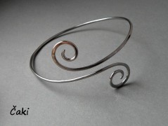 Náhrdelník - černý a modrý