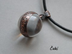 Náhrdelník - černý a modrý