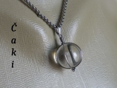 Náhrdelník - černý a modrý