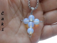 Náhrdelník - černý a modrý