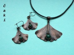 Náhrdelník - černý a modrý