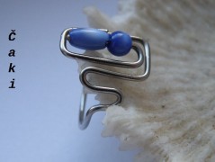 Náhrdelník - černý a modrý