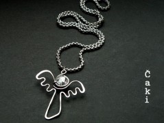 Náhrdelník - černý a modrý