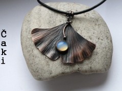 Náhrdelník - černý a modrý