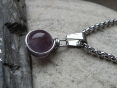 Náhrdelník - černý a modrý