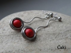 Náhrdelník - černý a modrý