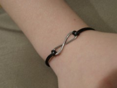 Náhrdelník - černý a modrý