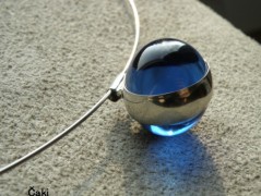 Náhrdelník - černý a modrý