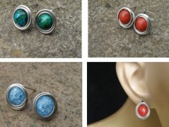 Náhrdelník - černý a modrý