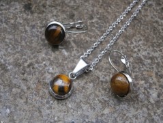 Náhrdelník - černý a modrý