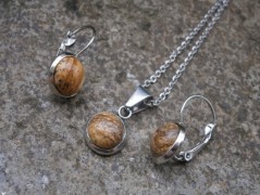 Náhrdelník - černý a modrý