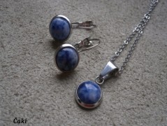 Náhrdelník - černý a modrý